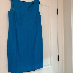 Cutout Blue Sleeveless Dress